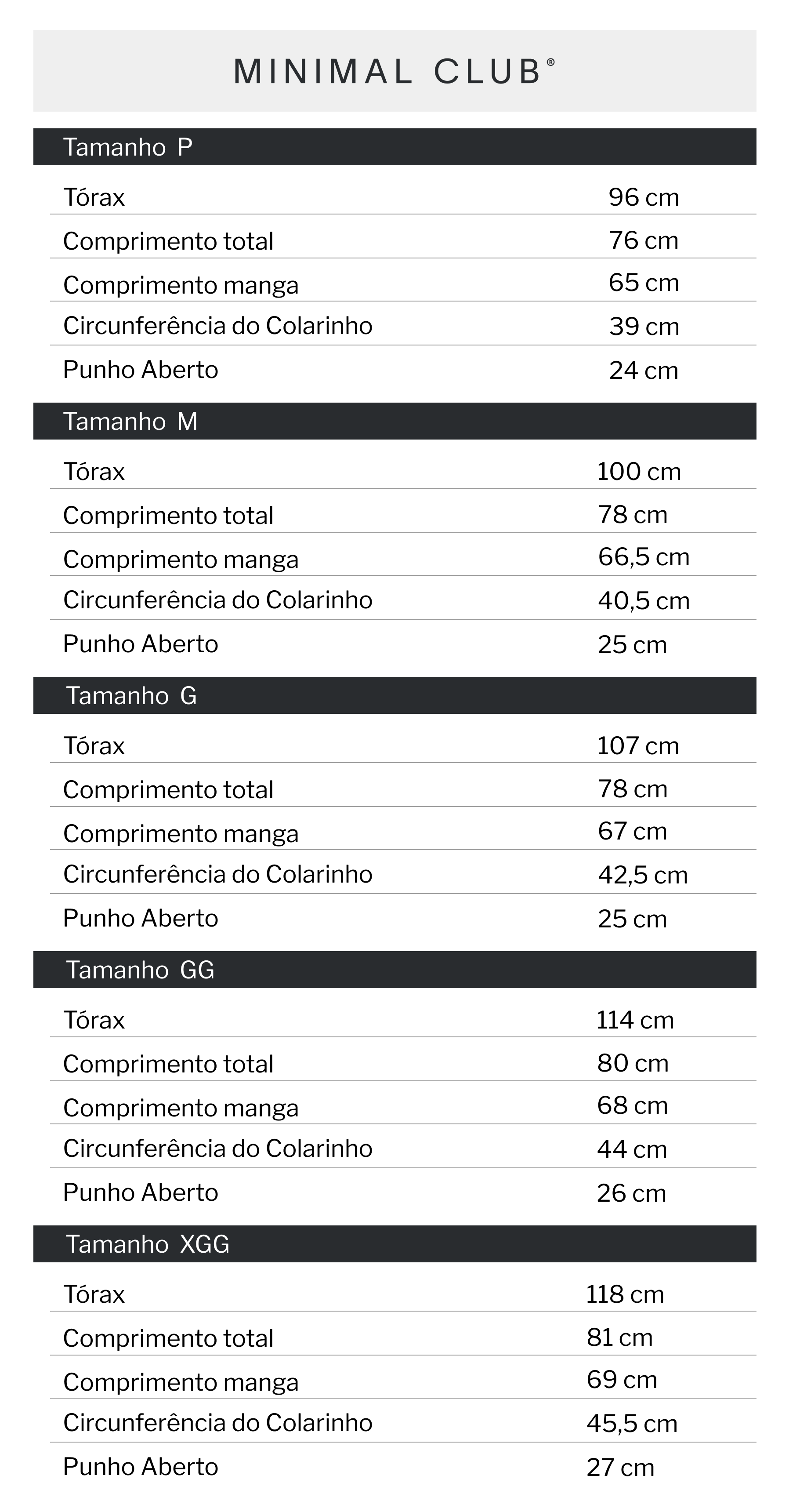 Kit Minimal - 4 camisetas